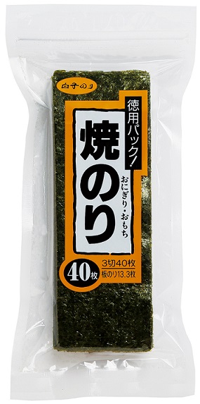 焼のりおにぎり 3切 40枚