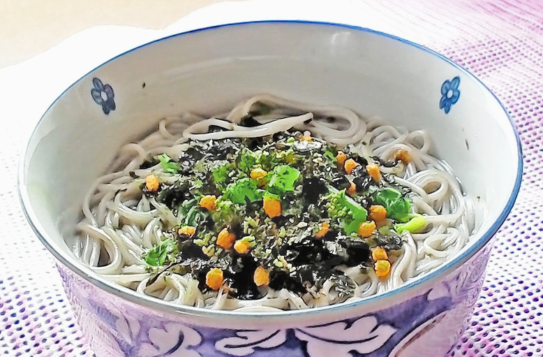 簡単・お茶漬けでにゅうめん