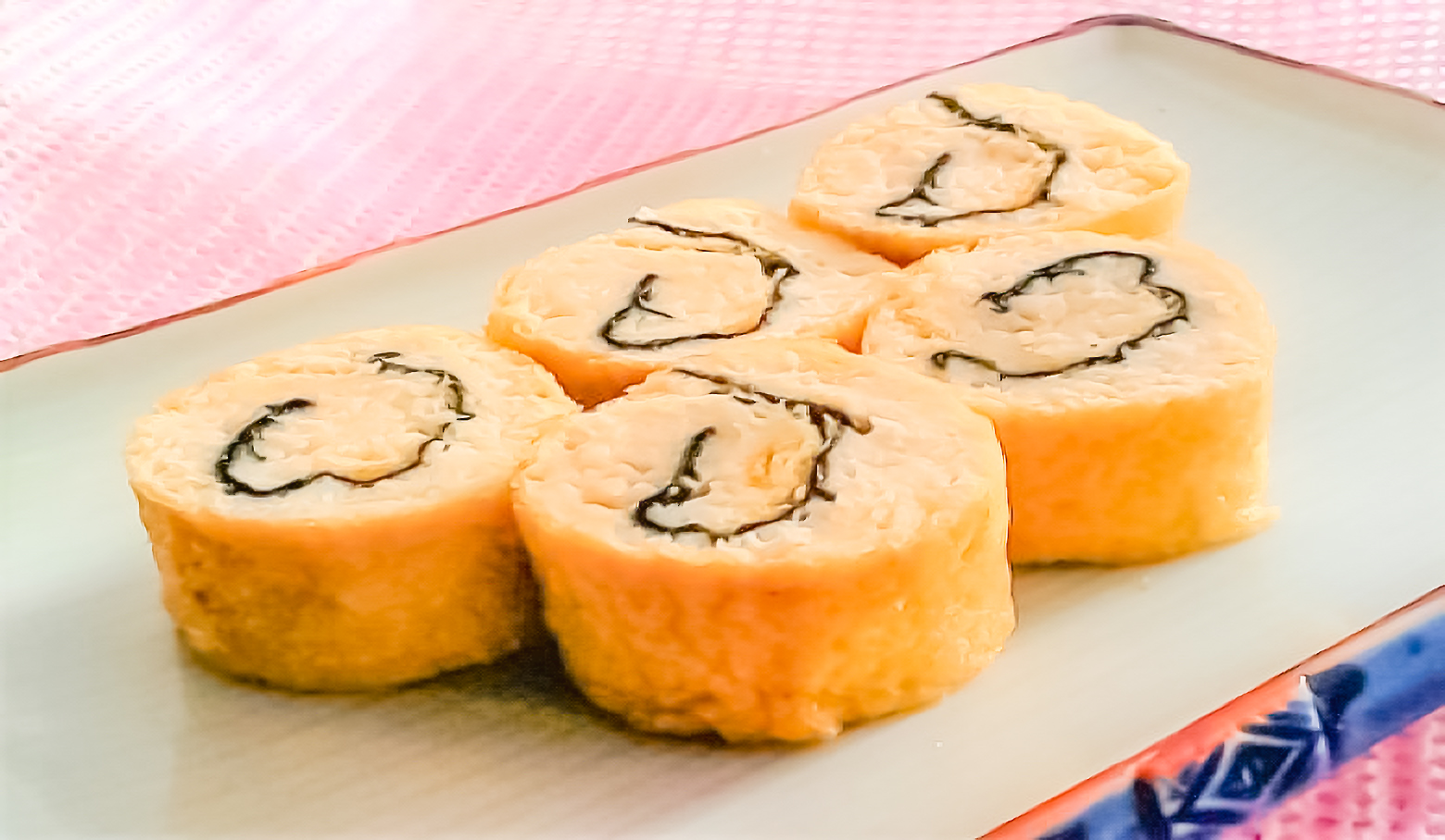 鶏ひき肉と油揚げの八幡巻風